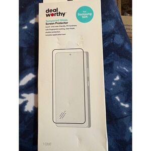 Deal Worthy Samsung Galaxy S24 Tempered Glass Screen Protector 9H Hardness Clear